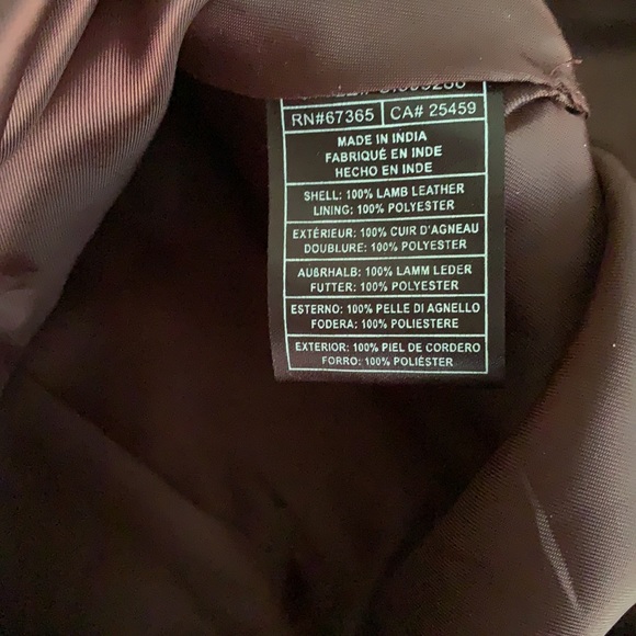 New with tags brown leather skirt - Picture 7 of 10